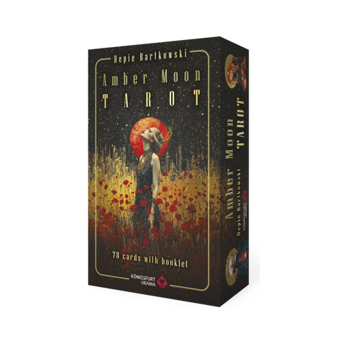 Amber Moon Tarot by Hepie Bartkowski deck and packaging