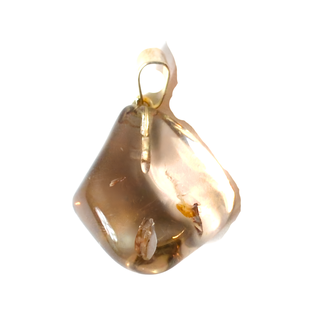Citrine Tumbled Stone Pendant