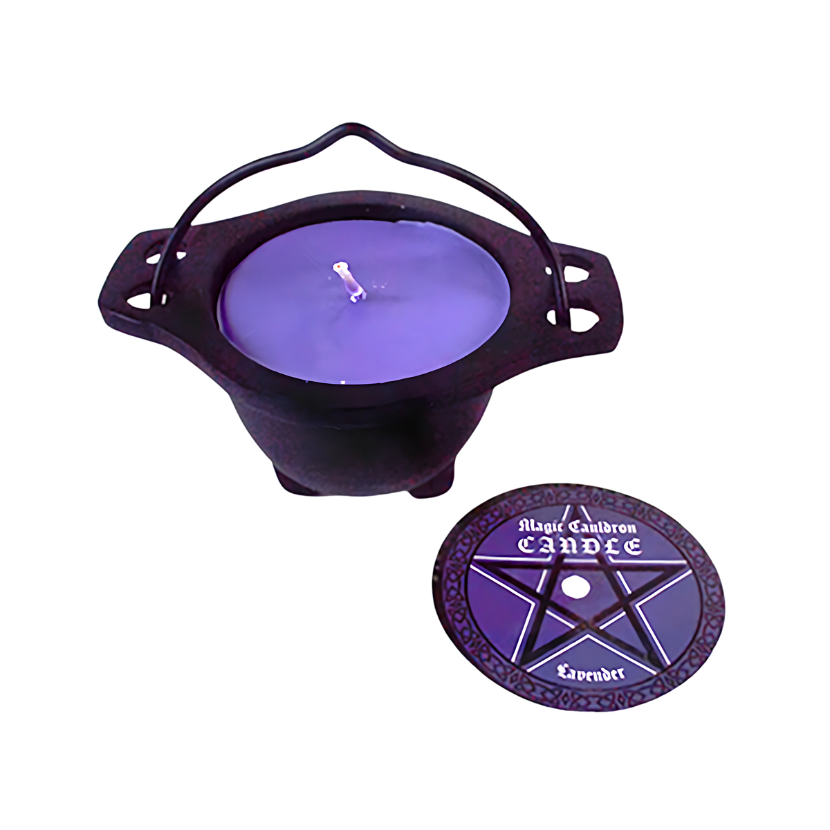 Lavender Candle in Reusable Cauldron