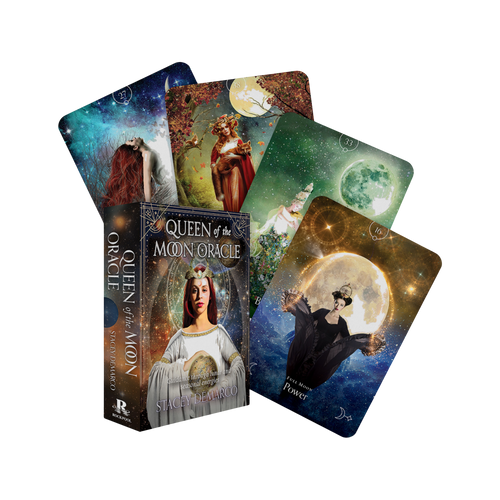 Queen of the Moon Oracle by Stacey Demarco oracle deck and packaging