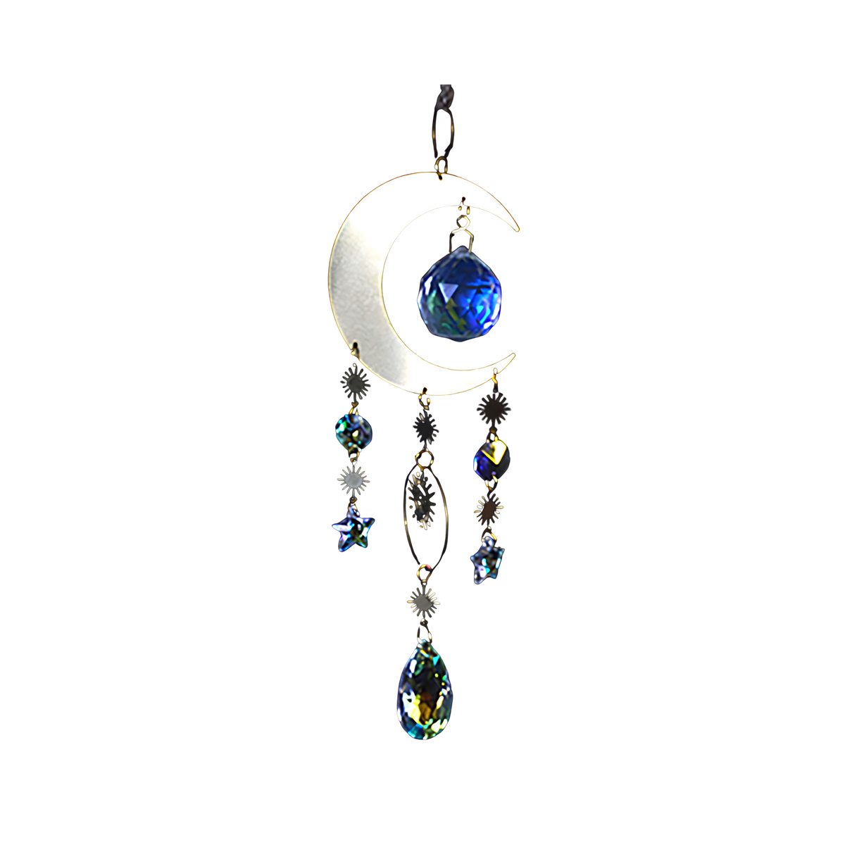 Sun & Moon Celestial Suncatcher – 15 Inch