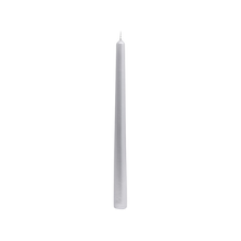 9" Silver Taper Candle