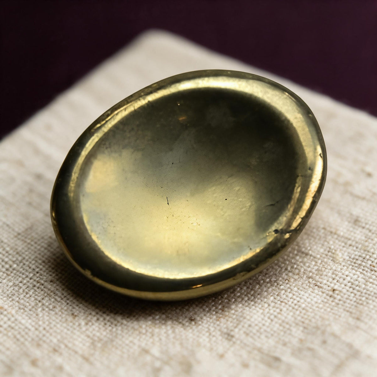 Pyrite Worry Stone