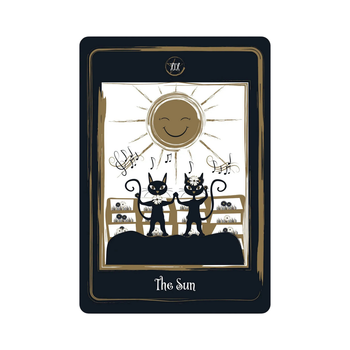Golden Black Cat Tarot by Helena de Almeida
