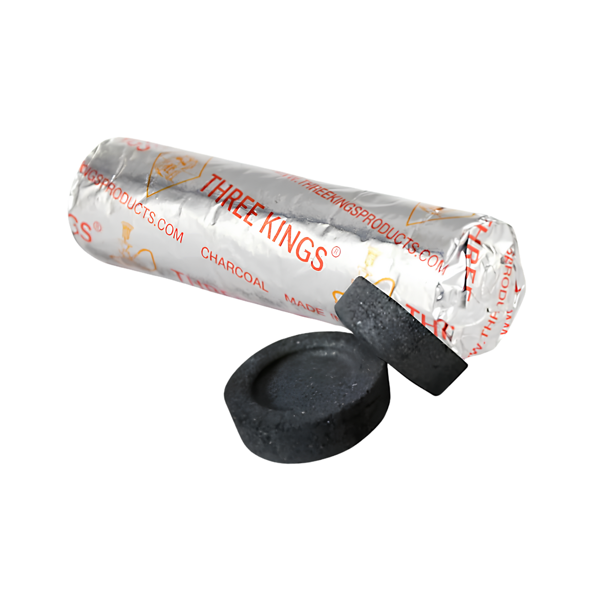 Three Kings Quick-Light Charcoal – 33 mm – 10 Tablets