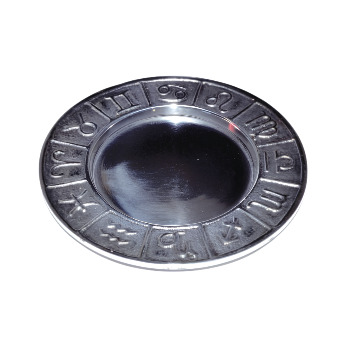 Zodiac Pillar Candle Holder and Smudge Plate