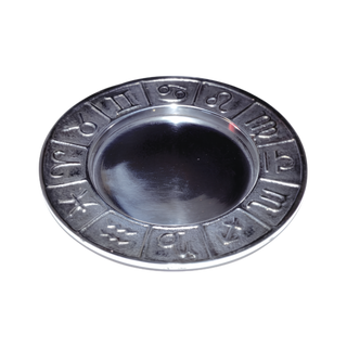 Zodiac Pillar Candle Holder and Smudge Plate