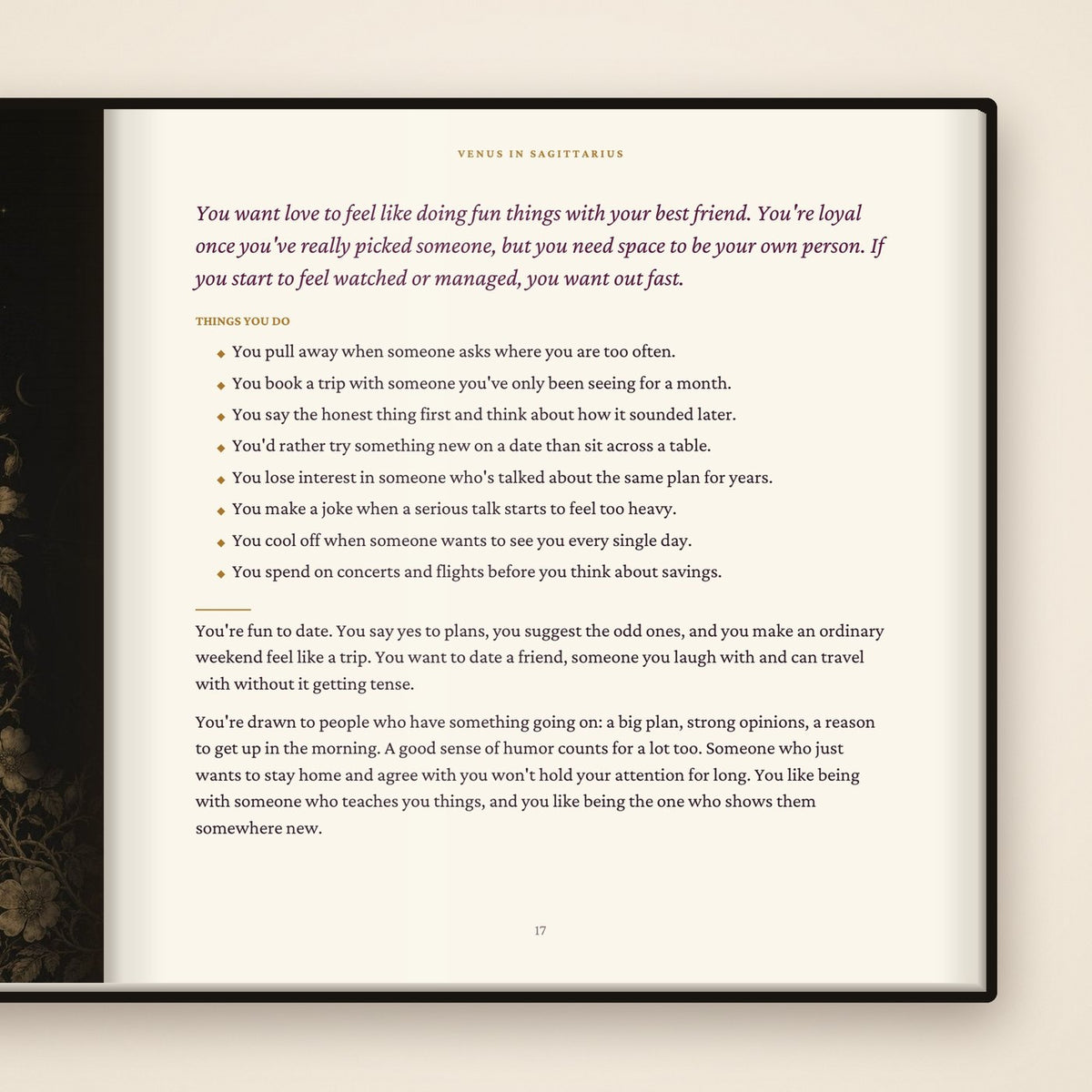 A page from the Venus chapter
